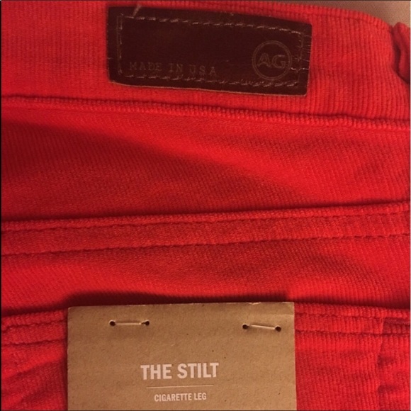 ❌SOLD❌ AG Adriano Goldschmied Red Cords Cigarette - Picture 7 of 7